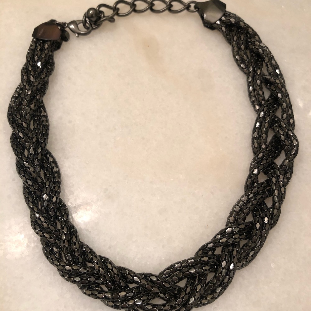Gorgeous Woven Metal Necklace